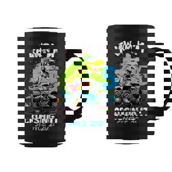 5Th Birthday Monster Truck Dinosaur 5 Year Old Boy Born 2021 Coffee Mug - Monsterry