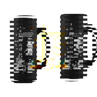 5Th Construction Birthday Party Five Year Old Boy 5 Yr Coffee Mug | Seseable FR