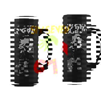 6 7 Six Seven Gen Z Alpha Meme Slang Holiday Merry Christmas Coffee Mug | Seseable CA