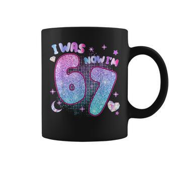 I Was 6 Now I'm 7 Six Seven 7 Years Old Birthday Girl Kpop Coffee Mug - Thegiftio UK