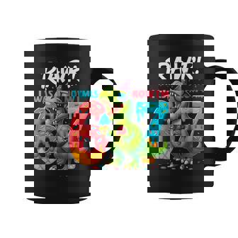 I Was 6 Now I’M 7 Years Old 7Th Birthday 6-7 T Rex Dinosaur Coffee Mug | Seseable CA