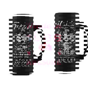 60Th Birthday Made In 1966 60 Years Of Being Awesome Floral Coffee Mug | Seseable CA