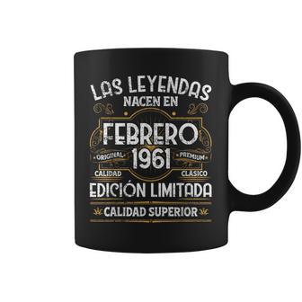65 Años Cumpleaños Las Leyendas Nacen En Febrero De 1961 Taza de café - Regaloses