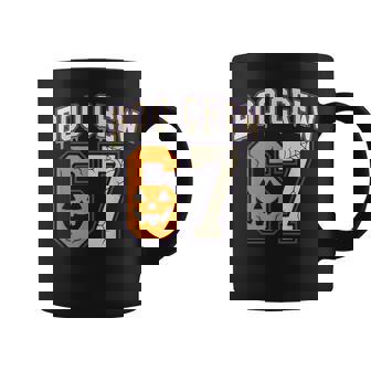 67 Halloween Boo Crew Sports Jersey Brainrot Meme Six Seven Coffee Mug - Monsterry