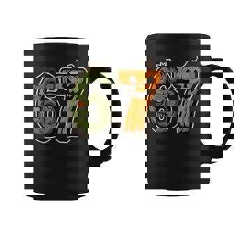 67 Zombie Pumpkin Six Seven Halloween Meme Coffee Mug | Mazezy