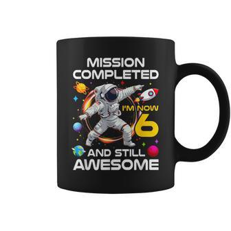 6Th Birthday Astronaut 6 Years Old Outer Space Birthday Coffee Mug - Thegiftio UK