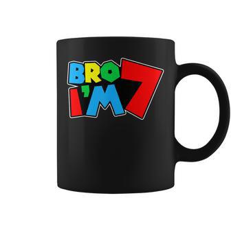 7Th Birthday Boy Bro I’M 7 Year Old Video Gamer Seven Bday Coffee Mug - Thegiftio UK