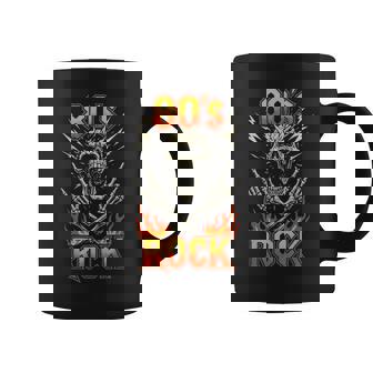 80S Rock Vintage Skull Retro Music Band Coffee Mug | Seseable FR