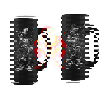 African American Christmas Pajama Xmas Afro Santa Claus Pj Coffee Mug | Seseable UK