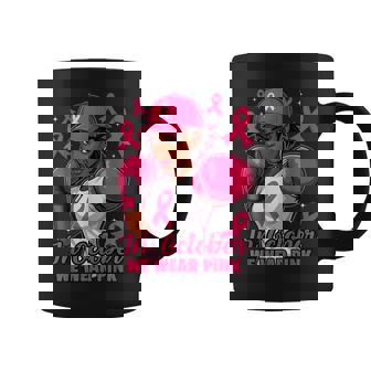 African American In October We Wear Pink Breast Cancer Coffee Mug | Mazezy