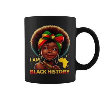 African Girl Melanin I Am Black History Month Youth Pride Coffee Mug | Seseable CA