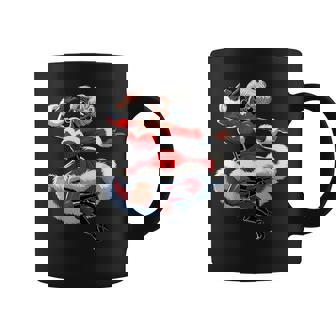 African Santa Wife Dancing African American Christmas Coffee Mug | Mazezy