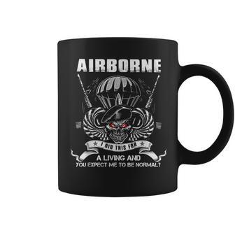 Airborne I Did This For A Living Coffee Mug - Thegiftio UK
