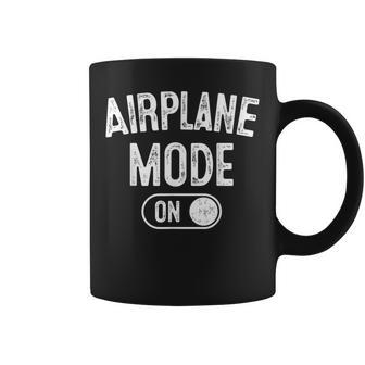 Airplane Mode On Costume Aviation Flight Pilot Coffee Mug | Mazezy