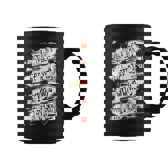 Alicia En El País De Las Maravillas Para Hombre Y Manga Larga Taza de café - Regaloses