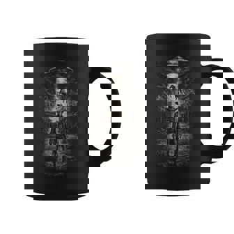 Alien Cowboy Ufo Abduction Western Sci-Fi Space Grunge Coffee Mug - Monsterry