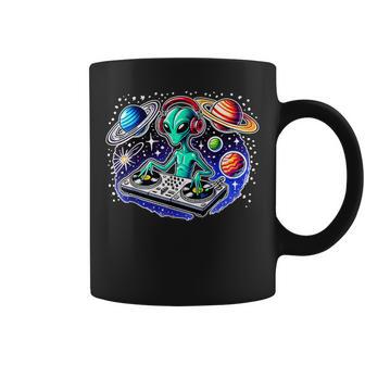 Alien Dj Cosmic Space Rave Edm Music Festival Alien Coffee Mug - Thegiftio UK