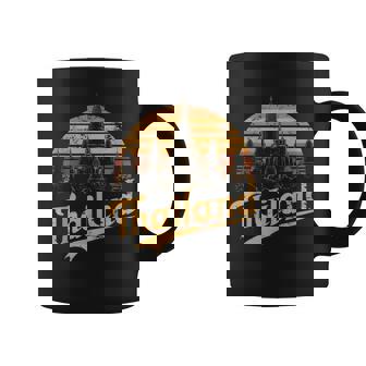 Amante De Tailandia Recuerdo Retro Deacaciones Tailandés Al Atardecer Taza de café - Regaloses