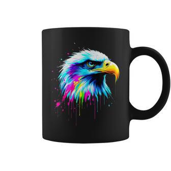 Amantes Del Águila Calva Americana Colorido Arte Pop Águila Calva Taza de café - Regaloses