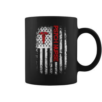 American Flag Psychiatric Nurse Rn Mental Health Psych Nurse Coffee Mug - Thegiftio UK