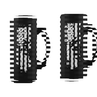 American Flag USA Patriotic Rappelling Rope Climbing Tank Top Coffee Mug | Mazezy
