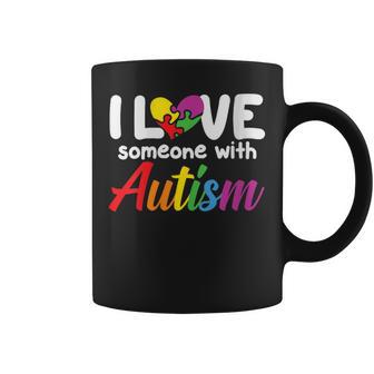 Amo A Alguien Con Autismo Concienciaobre El Autismo Cuello Taza de café - Regaloses