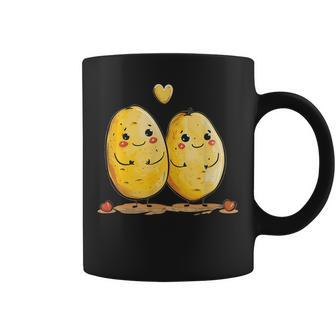 Amor Feliz De La Patata Para El Matrimonio Y Las Parejas Taza de café - Regaloses