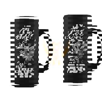 My Angel Has Paws Pitbull Memorial Dog Angel Wings Coffee Mug - Monsterry