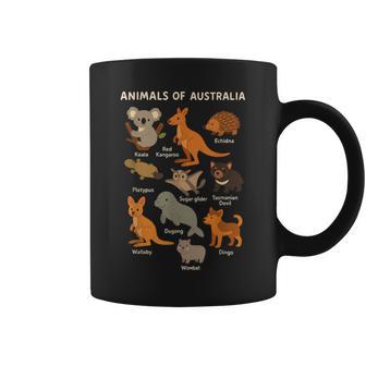Animals Of Australia Educational Aussie Australian Animal Coffee Mug | Mazezy