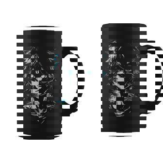 Anime Manga Motif Blue-Eyes Illustration Anime Coffee Mug - Thegiftio