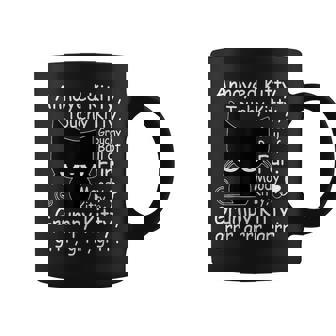 Annoyed Kitty Touchy Kitty Grouchy Kitty Cat Kitten Lovers Coffee Mug | Mazezy