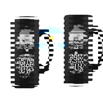 Argentinian Roots Argentina Bandera Colores Árbol Genealógico Recuerdo Taza de café - Regaloses