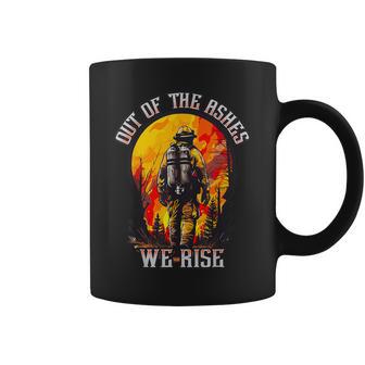 Out Of The Ashes Wildland Firefighter Forest Firefighting Hero Coffee Mug | Mazezy