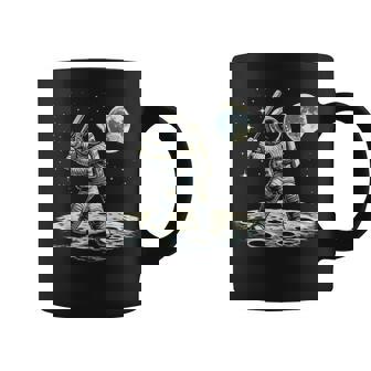 Astronaut Baseball In Space Coffee Mug | Mazezy