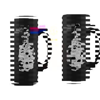 Astronauta Bisexual En La Luna Bandera Bi Pride Taza de café - Regaloses