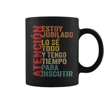 Atención Estoy Jubilado Loé Todo Y Tengo Tiempointage Taza de café - Regaloses