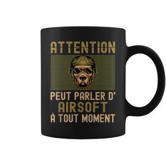 Attention Airsoft Airsofter Bille Humouroft Airlogan Fan Tasse - Cadeauxyz