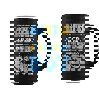 Auntie Of The Birthday Boy Family Blue Dog Birthday Party Coffee Mug | Seseable CA