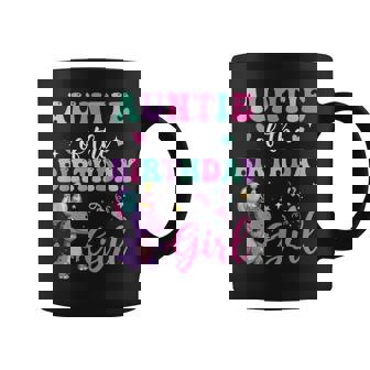 Auntie Of The Birthday For Girl Dinosaur T-Rex Party Family Coffee Mug | Mazezy