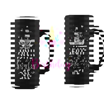 Auntie Of The Birthday Girl Matching Family Unicorn Party Coffee Mug - Thegiftio