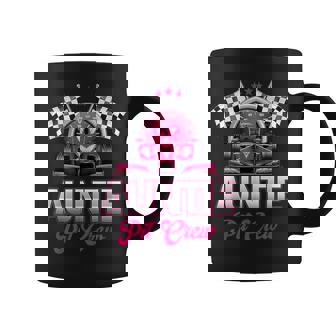 Auntie Pit Crew Race Car Birthday Girl Party Racing Family Coffee Mug | Seseable UK