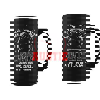 Auntie Pit Crew Race Car Birthday Party Racing Family Coffee Mug - Monsterry