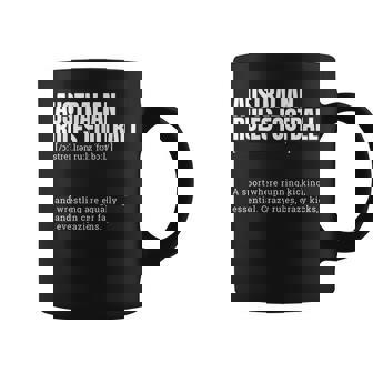 Australian Rules Football Crazy Fans Definition Coffee Mug | Mazezy