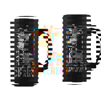 Autism Awareness Giraffe Its Ok To Be Different Coffee Mug - Thegiftio