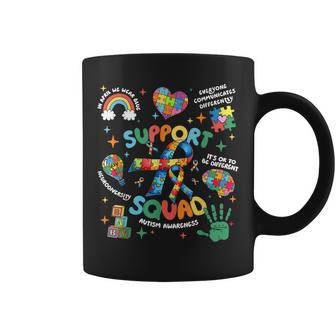 Autism Awareness Autism Support Squad Family Heart Puzzle Coffee Mug - Thegiftio UK