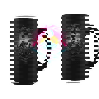 Avant Garde And Vaporwave Futuristic Mountain Coffee Mug | Mazezy