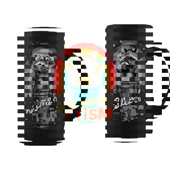 Be In Awe Of My 'Tism Autism Awareness Rainbow Raccoon Coffee Mug - Monsterry