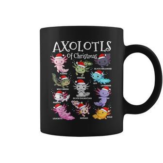 Axolotls Santa Hat Christmas Pajama Cute Animal Axolotl Xmas Coffee Mug - Thegiftio UK