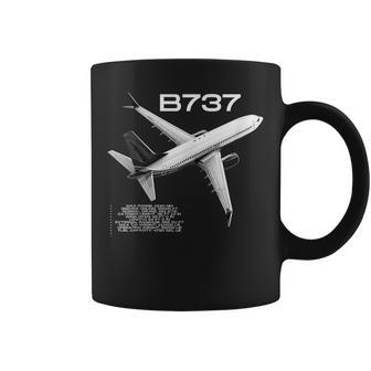 B737 Airplanes Aviation Jet Coffee Mug - Thegiftio UK