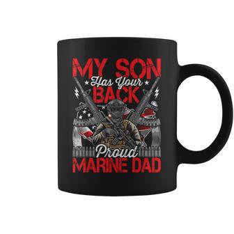 He Has Your Back Marine Dad Camouflage Coffee Mug - Thegiftio UK